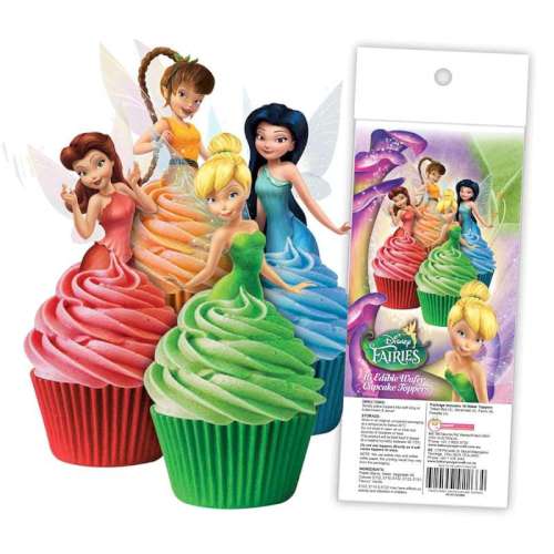 Edible Wafer Paper Cupcake Decorations - Disney Fairies - Click Image to Close